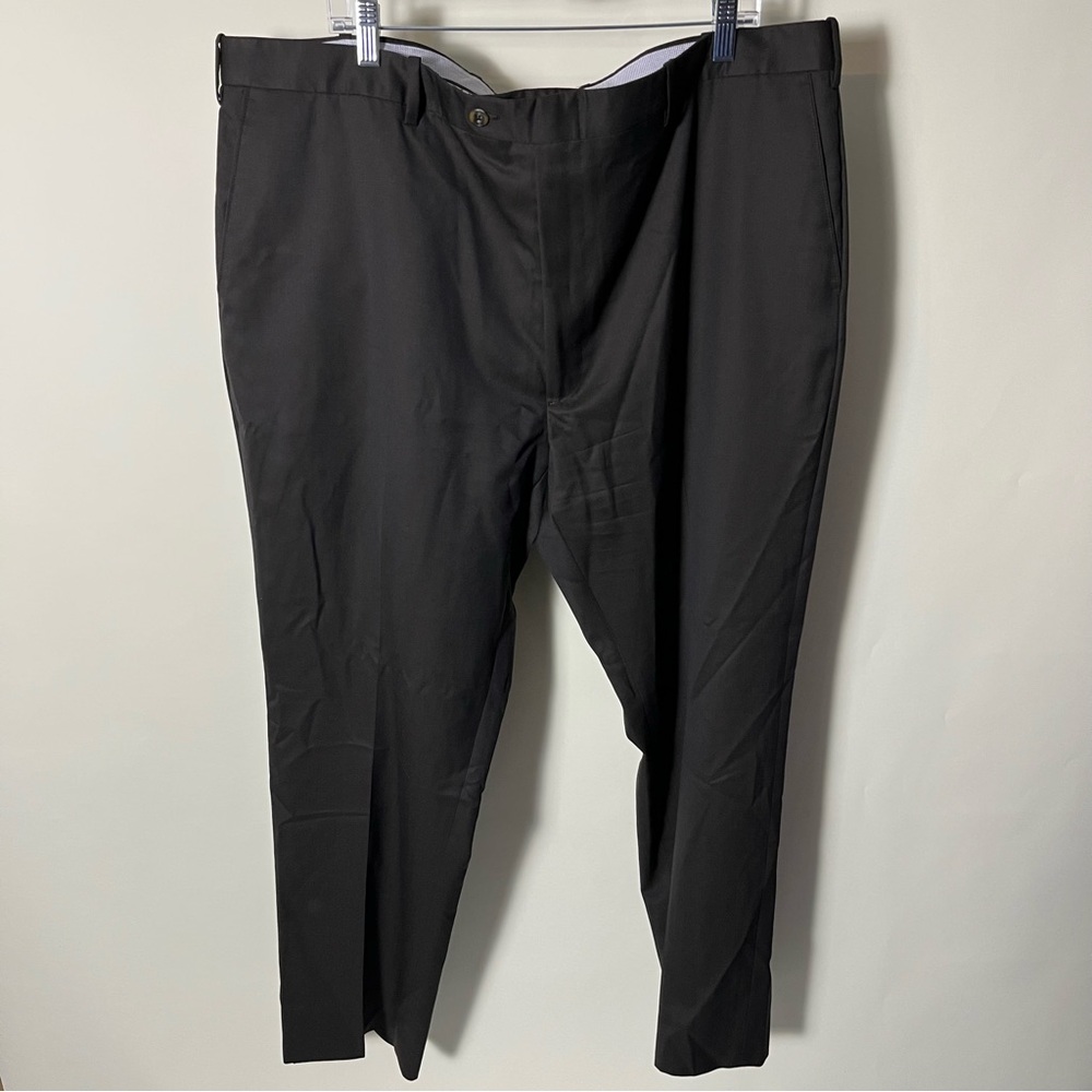 JB Britches Trousers 100% Worsted Wool Sz 44R Torino Dark Brown EUC